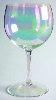 Dorothy Thorpe Bubble Clear (Iridescent) Wine Glass   Clear, Iridescent,  Plain