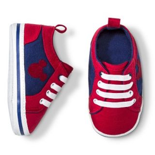 Disney Newborn Boys Mickey Mouse Sneakers   Red 0 3 M