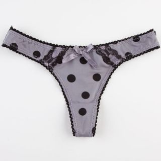 Always On My Mind Thong Pewter In Sizes Large, Medium, Small For Women 22569011