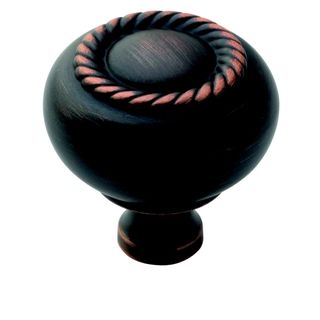 Amerock Decorative Oil Rubbed Bronze Rope Cabinet Knob (pack Of 5)