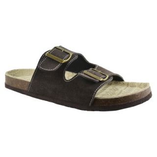 Mens MUK LUKS Parker Duo Strapped Footbed Sandals   Brown 12
