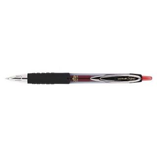 uni ball Signo Gel 207 Roller Ball Gel Pen, Micro Fine   Red Ink (12 Per Pack)
