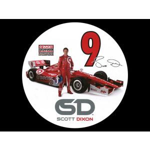 Scott Dixon IndyCar 3 Inch Round Decal