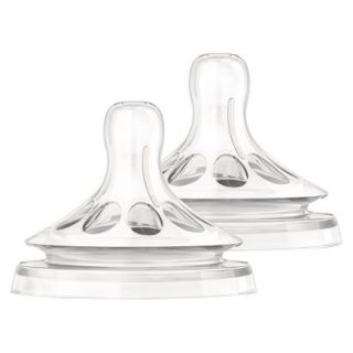 Philips Avent BPA Free Natural Slow Flow Nipple, 2 Pack