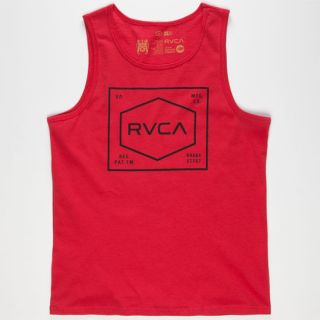 Plate Mens Tank Red In Sizes Xx Large, Large, Medium, X Large, Small For M