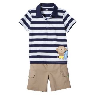 Just One YouMade by Carters Newborn Infant Boys 2 Piece Set   Blue/Khaki 6 M