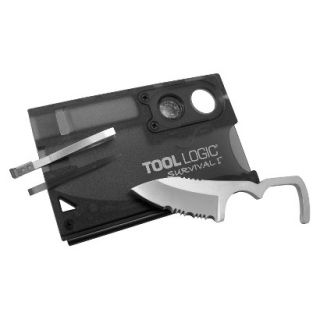 Tool Logic Survival Card with Fire Starter, Compass and Knife