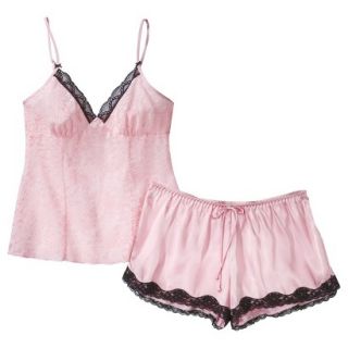 Gilligan & OMalley Womens Cami/Short Set   Pink L