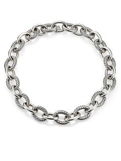 David Yurman Sterling Silver X Large Chain Link Necklace   Silver