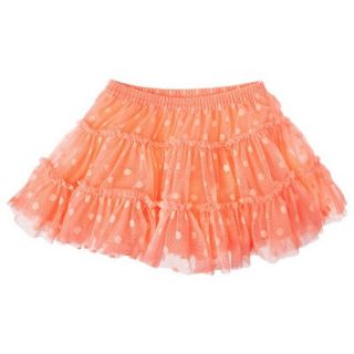 Cherokee Infant Toddler Girls Full Polkadot Skirt   Peach 3T