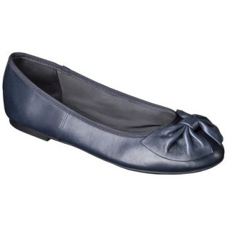 Womens Sam & Libby Chelsea Bow Genuine Leather Flat   Navy 7
