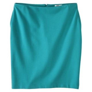 Merona Womens Ponte Pencil Skirt   Coastal Green   8