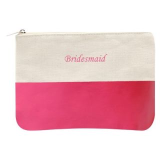 Bridesmaid Color Dipped Canvas Clutch