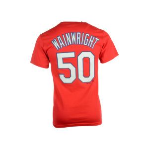 St. Louis Cardinals Adam Wainwright Majestic MLB Official Player T Shirt