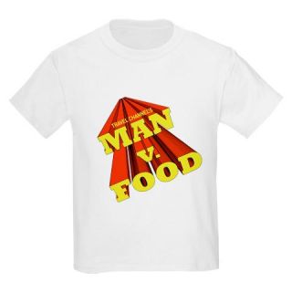  Man v. Food Logo Kids Light T Shirt