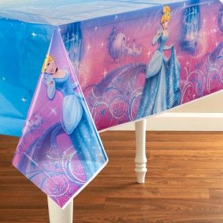 Cinderella Sparkle Plastic Tablecover