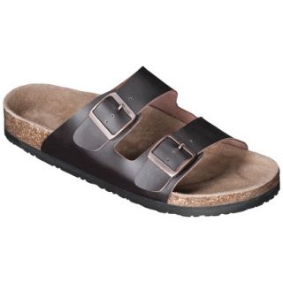 Mens Mossimo Supply Co. Brad Genuine Leather Footbed Sandals   Brown 13
