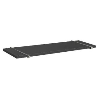 Wall Shelf Black Sumo Shelf With Black Belt Supports   45W x 12D