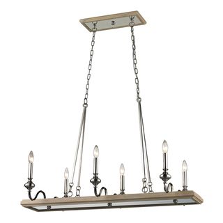 Stratford 6 light Polished Nickel Chandelier