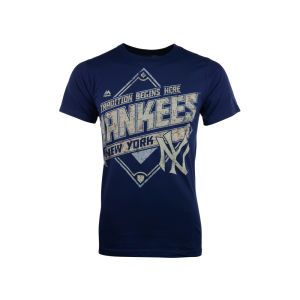 New York Yankees Majestic MLB Cooperstown Game Obsessed T Shirt