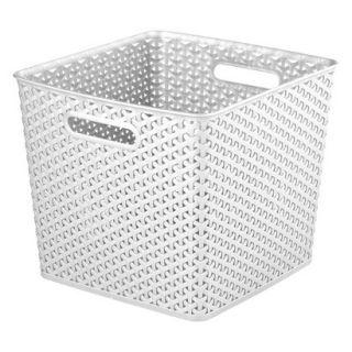 Room Essentials Y Weave X Large Storage Baskets   Set of 4   White