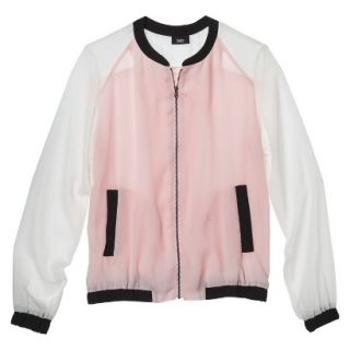 Mossimo Womens Woven Bomber Jacket   Pink M