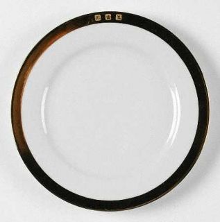 Ralph Lauren Academy Gold Salad Plate, Fine China Dinnerware   Symbols On Gold B