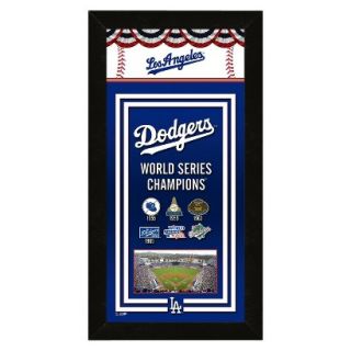 MLB Los Angeles Dodgers Framed Championship Banner