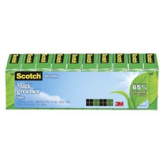Scotch 3/4 x 900, 1 Core, Magic Greener Tape   10 Per Pack