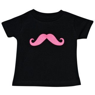 Pink Mustache T Shirt