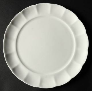 Roscher & Co Scalloped Dinner Plate, Fine China Dinnerware   Bone,White,Fluted R