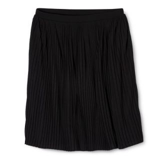 Mossimo Womens Accordion Pleat Skirt   Black S