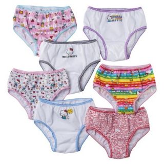 Hello Kitty Girls 7 Pack Panty Set   Assorted 8