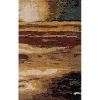 Hand tufted Monet Sunset Wool Rug (53 X 8)