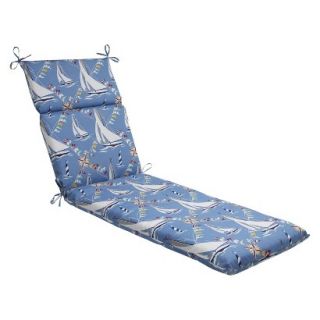 Outdoor Chaise Lounge Cushion   Set Sail