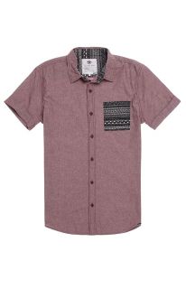 Mens On The Byas Shirts   On The Byas Marcus Printed Pocket Short Sleeve Woven S