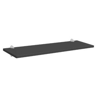 Wall Shelf Black Sumo Shelf With Silver Ara Supports   45W x 16D