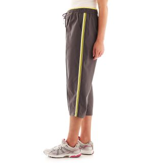 Made For Life Pintuck Capris   Plus, Charcl/ Happy Yell, Womens