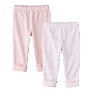 PRECIOUS FIRSTSMade by Carters Newborn Girls 2 Pack Pant   Pink Preemie