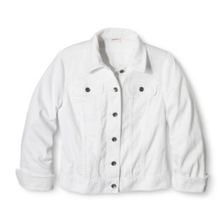 Merona Womens Denim Jacket   White   L