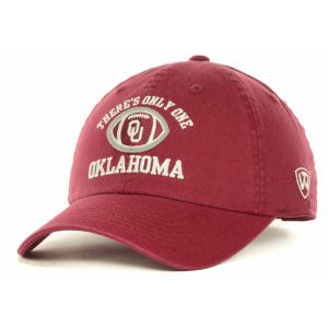 Oklahoma Sooners Top of the World NCAA Theres Only One OU Crew Adjustable Cap