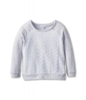 Splendid Littles Eyelet Sweatshirt Girls Sweatshirt (Gray)