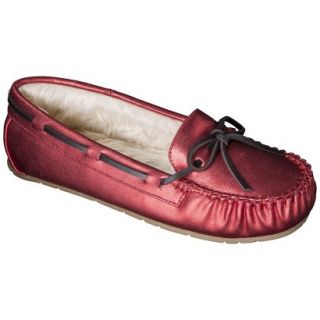 Womens Chaia Sparkle Moccasin Slipper   Red 8