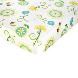 Layla Fitted Crib Sheet   Print