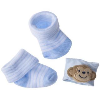 Just One YouMade by Carters Newborn Boys Monkey Rattle and Bootie Set  