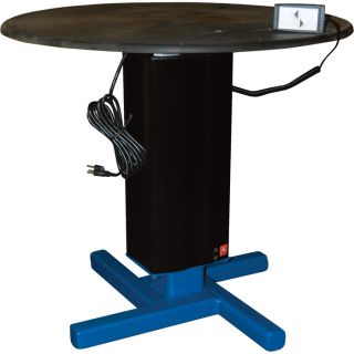 Vestil Turntable With Powered Height Adjustment   750 Lb. Capacity, 18 Inch