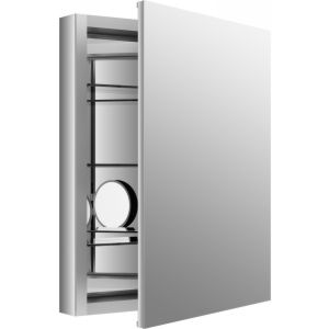 Kohler K 99007 NA Aluminum Verdera Aluminum Medicine Cabinet with Adjustable Mag