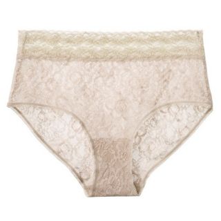 Gilligan & OMalley Womens All Over Lace Brief   Mochaccino XL