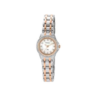 Armitron Now Swarovski Womens Two Tone Stainless Steel Watch