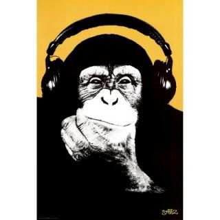 Art   Steez   Headphone Monkey Poster